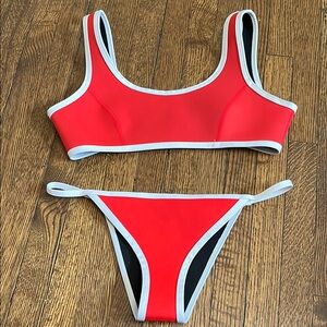 Hoaka Red 2 Piece Bikini Set